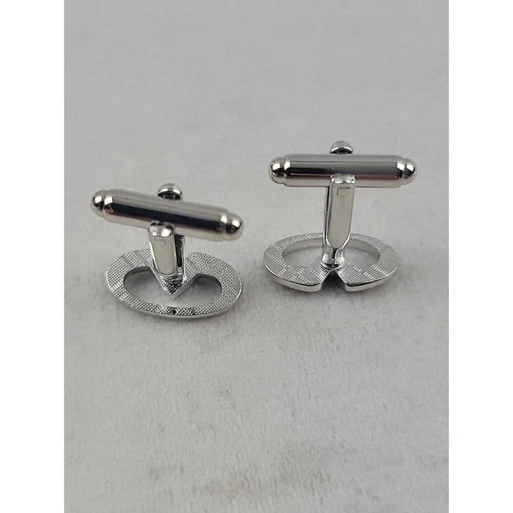 New Without Tags Infinity Car Logo Silvertone Cufflinks